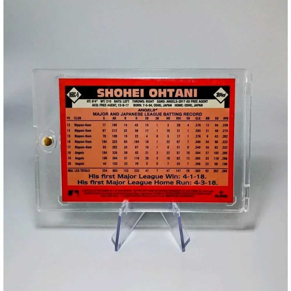 Shohei Ohtani 2021 Topps Chrome REFRACTOR 35th Anniversary Silver #86BC-9 - Picture 5 of 7